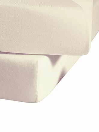 FLEURESSE | Jersey Spannleintuch 150x200cm  Grau | beige