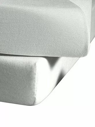 FLEURESSE | Jerseyspannleintuch 100x200cm (Dunkelblau) | silber