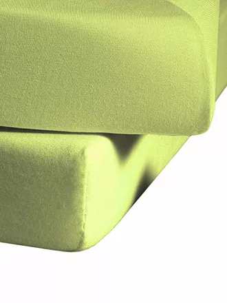 FLEURESSE | Jerseyspannleintuch 100x200cm (Flieder) | grün