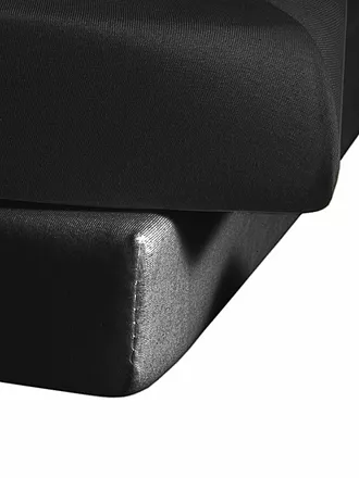 FLEURESSE | Jerseyspannleintuch 100x200cm (Flieder) | schwarz