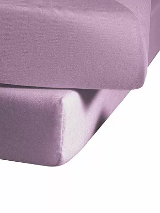 FLEURESSE | Jerseyspannleintuch 100x200cm (Gelb) | lila