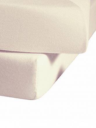 FLEURESSE | Jerseyspannleintuch 100x200cm (Grau) | beige
