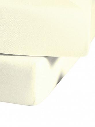 FLEURESSE | Jerseyspannleintuch 100x200cm (Silber) | beige