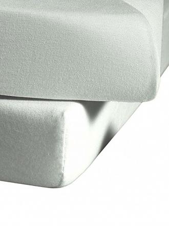 FLEURESSE | Jerseyspannleintuch 100x200cm (Silber) | grün