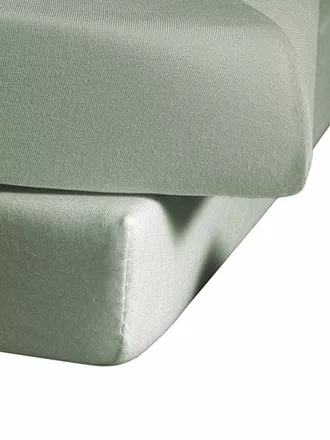 FLEURESSE | Jerseyspannleintuch 100x200cm (Sonne) | grau