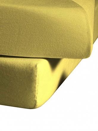 FLEURESSE | Jerseyspannleintuch 150x200cm (Gelb) | grün
