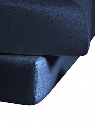 FLEURESSE | Jerseyspannleintuch 150x200cm (Hellgrün) | dunkelblau