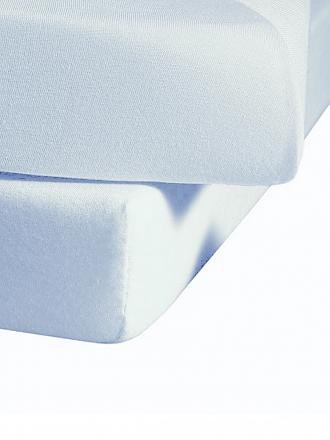 FLEURESSE | Jerseyspannleintuch 150x200cm (Silber) | blau