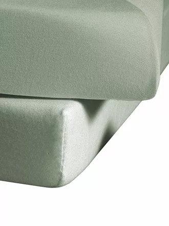 FLEURESSE | Jerseyspannleintuch 180x200cm (Dunkelrot) | grau