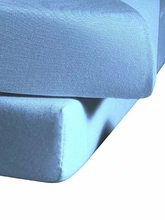 FLEURESSE | Jerseyspannleintuch 180x200cm (Gelb) | blau