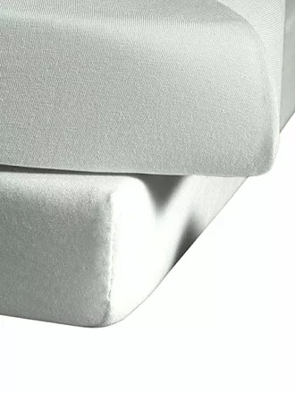 FLEURESSE | Jerseyspannleintuch 180x200cm (Grau) | silber