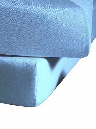 FLEURESSE | Jerseyspannleintuch 180x200cm (Schwarz) | blau
