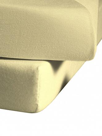 FLEURESSE | Jerseyspannleintuch 180x200cm (Vanille) | grün