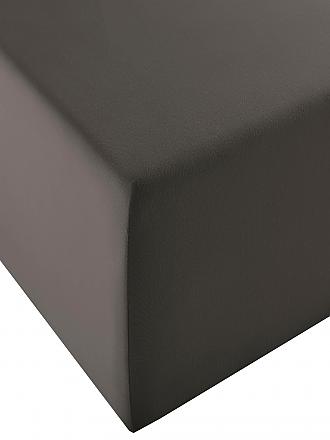 FLEURESSE | Jerseyspannleintuch Elasto Comfort XL Boxspringbett 200x200cm (Anthrazit) | hellblau
