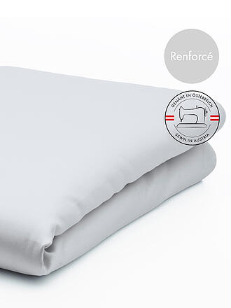 FLEURESSE | Leintuch MONIKA 2x160x260cm Silbergrau | creme