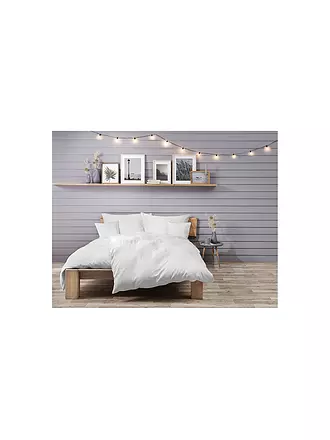 FLEURESSE | Musselin Bettwäsche CAPRI 70x90cm/140x200cm | weiss