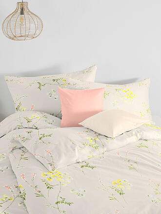 FLEURESSE | Satin Bettwäsche 70x90cm / 140x200cm MODERN GARDEN Lemon | mint