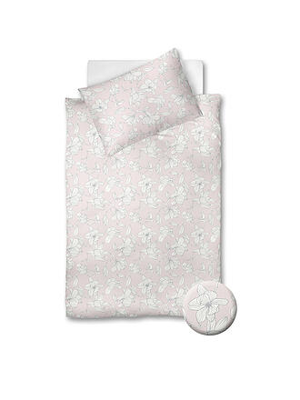 FLEURESSE | Satin Bettwäsche 70x90cm/140x200cm Vegan Powder Pink | pink