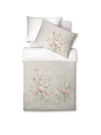 FLEURESSE | Satin Bettwäsche 70x90cm/140x220cm Bed Art White Jade | grün