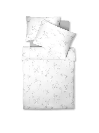 FLEURESSE | Satin Bettwäsche 70x90cm/140x220cm Bed Art White | weiss