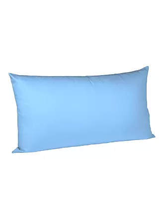 FLEURESSE | Satin Kissenbezug Royal Uni 2er 40x80cm Creme | hellblau