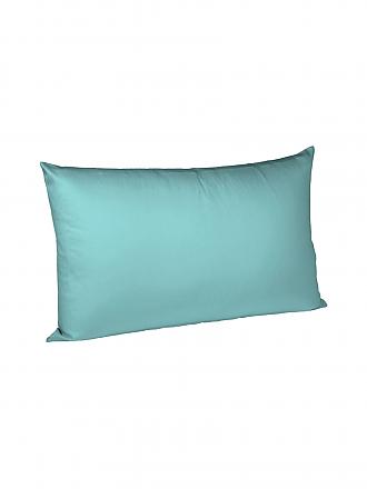 FLEURESSE | Satin Kissenbezug Royal Uni 2er 40x80cm Pearl Blue | petrol