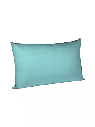 FLEURESSE | Satin Kissenbezug Royal Uni 2er 40x80cm Pearl Blue | petrol