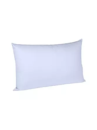 FLEURESSE | Satin Kissenbezug Royal Uni 2er 40x80cm Weiss | hellblau