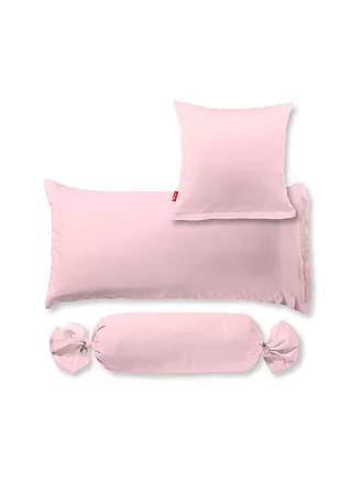 FLEURESSE | Satin Kissenbezug Royal Uni 2x 40x40cm Dunkelrot | rosa