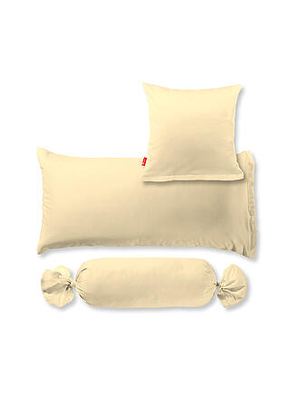 FLEURESSE | Satin Nackenrollenbezug Royal Uni 15x40cm Koralle | gelb