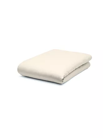 FLEURESSE | Satin Spannleintuch Royal Uni 90x200cm Weiss | creme