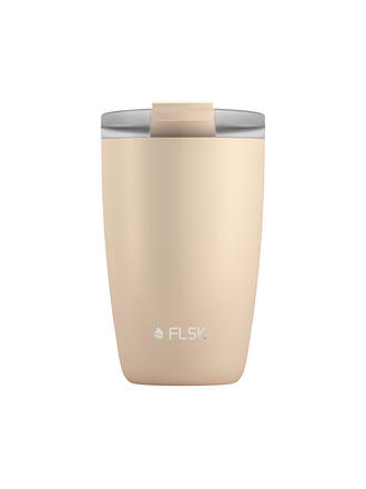 FLSK | CUP Coffee to go-Becher 0,35l Edelstahl Midnightblue | beige
