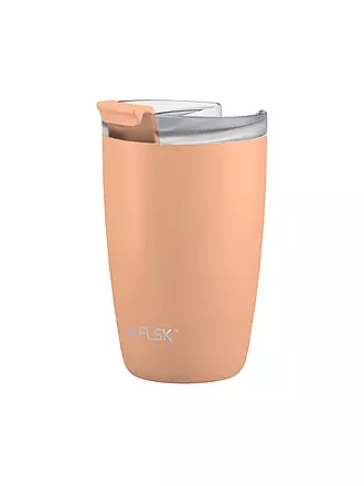 FLSK | Isolierbecher - Thermosbecher CUP Coffee to go-Becher 0,35l Peach | lila