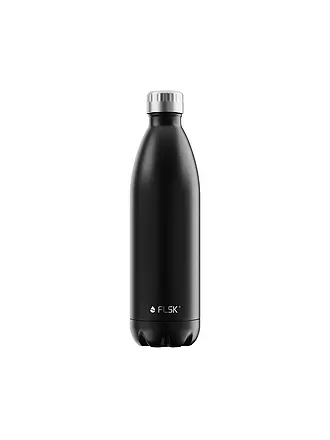 FLSK | Isolierflasche - Thermosflasche 1l Black | silber