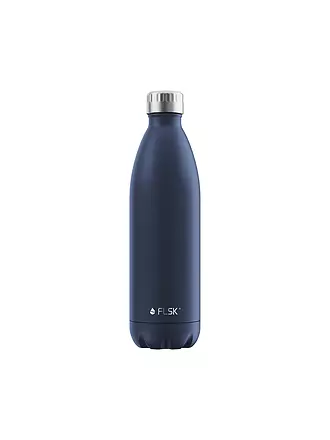 FLSK | Isolierflasche - Thermosflasche 1l Midnight Blue | silber