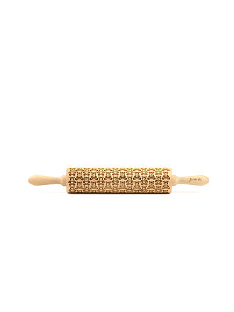 FOLKROLL | Teigrolle groß 43cm Schmettterling | braun