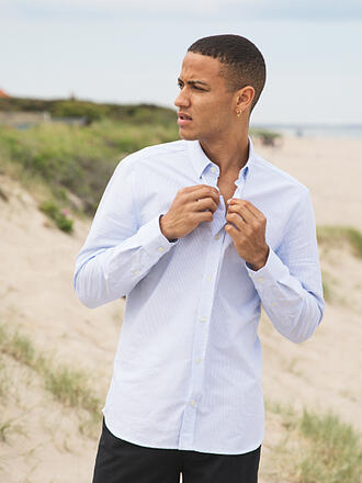 FORET | Hemd Slim Fit | blau