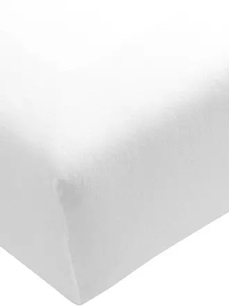FORMESSE | Jersey-Spannleintuch BELLA DONNA  90/190 cm - 100/220cm Curry | weiss