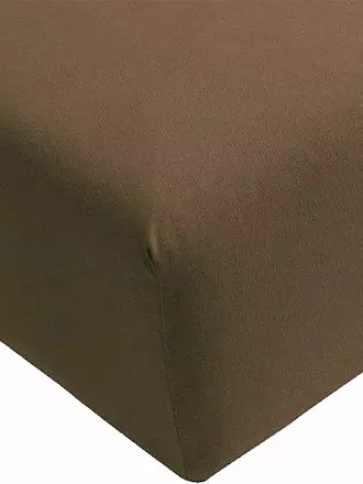 FORMESSE | Jersey-Spannleintuch BELLA DONNA  90/190 cm - 100/220cm Curry | braun