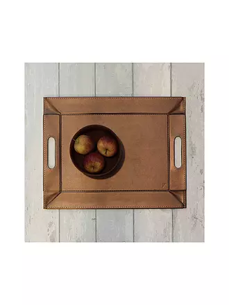 FREEFORM | Wendetablett 55x41cm Bronze / Weiss | hellbraun