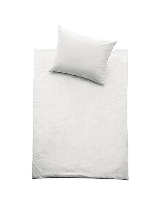 FUSSENEGGER | Jersey Bettwäsche 70x90cm/140x200cm Weiss | petrol