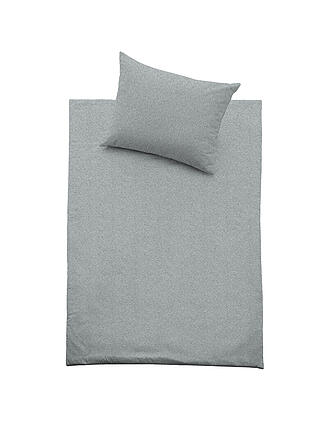 FUSSENEGGER | Jersey Bettwäsche 70x90cm/140x200cm Weiss | petrol