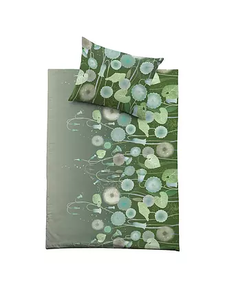 FUSSENEGGER | Premium Satin Bettwäsche 70x90cm/140x200cm Gruen | dunkelgrün
