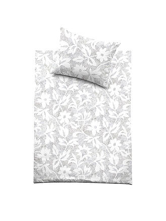 FUSSENEGGER | Satin Bettwäsche Premium Satin 70x90cm/140x200cm Hellgrau | hellgrau