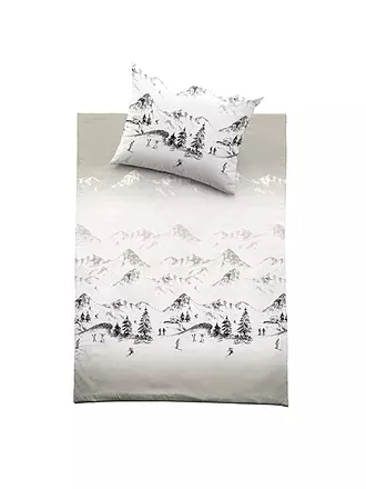 FUSSENEGGER | Satin Bettwäsche SCHWEIZER SATIN 70x90cm/140x200cm Creme / Winter | creme