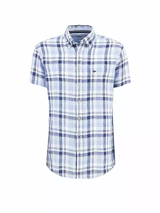 FYNCH HATTON | Leinenhemd Regular Fit | hellblau