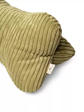 FYNCH HATTON | Lesekissen KARIAMA 37x16cm Elephant Grey | dunkelgrün