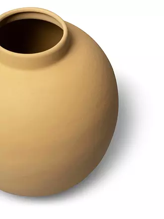 FYNCH HATTON | Metallvase 19cm klein MOYA Corn | hellgrau
