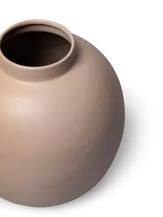 FYNCH HATTON | Metallvase 19cm klein MOYA Elephant Grey | gelb