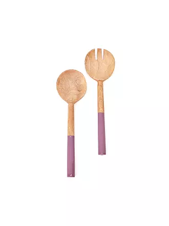 FYNCH HATTON | Salatbesteck 2tlg. KISHA Elephant Grey | lila